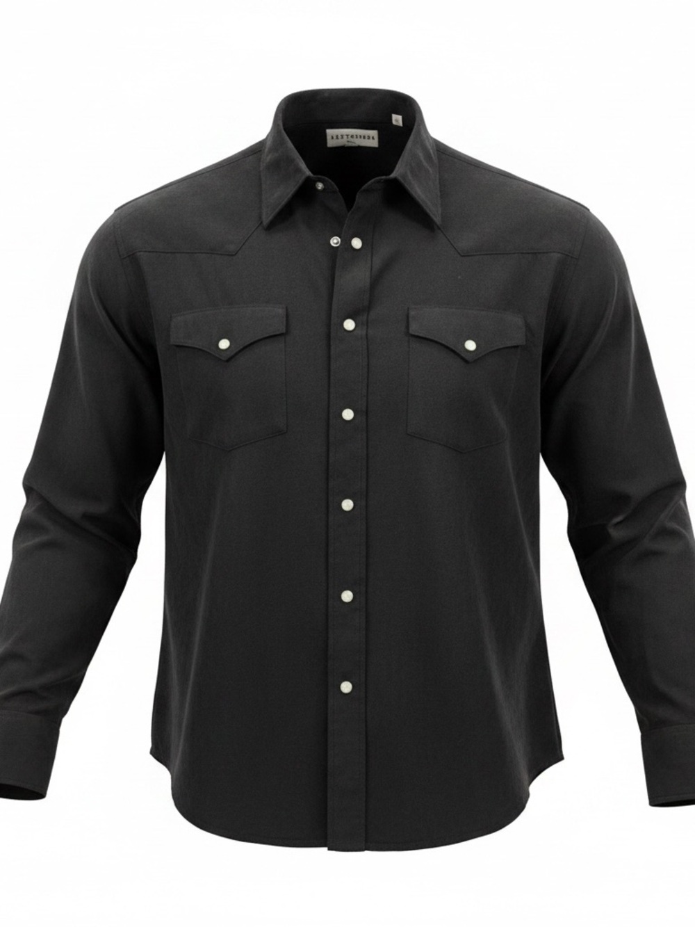 Scully Men’s XL Black Western Pearl Snap Shirt Cowboy Rodeo